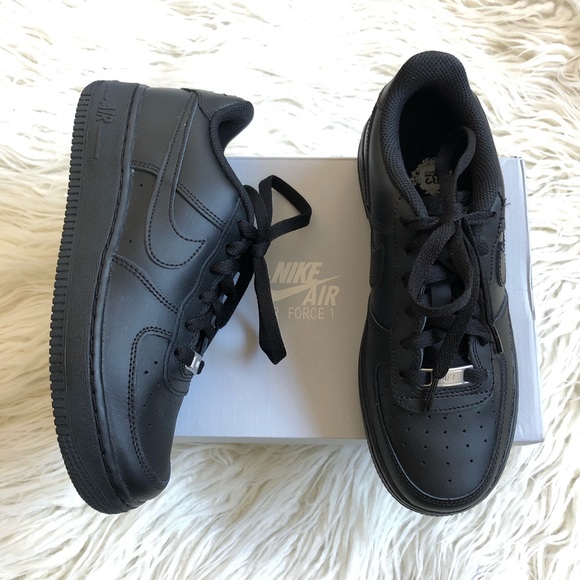 Nike Shoes | Nike Air Force Gs Low Triple Black Sneaker Nwb | Poshmark